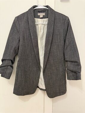 H&M Women’s Grey Open-Front Blazer Jacket